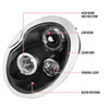 Spec-D Tuning 2LHP-MINI01JM-TM | Mini Cooper Halo Led Projector Black; 2002-2005 Alternate Image 5