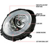 Spec-D Tuning 2LHP-MINI06-V2-TM | Mini Cooper Chrome Projector Headlights With Light Bar; 2007-2012 Alternate Image 8