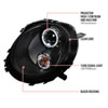 Spec-D Tuning 2LHP-MINI06JM-TM | Mini Cooper Black Housing Projector Headlights; 2007-2012 Alternate Image 8