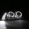 Spec-D Tuning 2LHP-SEN00-TM | Nissan Sentra Halo Led Projector Chrome; 2000-2003 Alternate Image 1