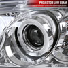 Spec-D Tuning 2LHP-SEN00-TM | Nissan Sentra Halo Led Projector Chrome; 2000-2003 Alternate Image 2