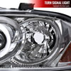 Spec-D Tuning 2LHP-SEN04-TM | Nissan Sentra Halo Projector Chrome; 2004-2006 Alternate Image 4