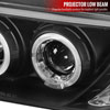 Spec-D Tuning 2LHP-SEN95JM-TM | Nissan Sentra Halo Led Projector Black; 1995-1999 Alternate Image 2