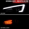 Spec-D Tuning 2LHP-TC11G-TM | Scion Tc Projector Headlights With Led Light Bar - Glossy Black; 2011-2013 Alternate Image 2