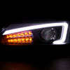 Spec-D Tuning 2LHP-TC11JM-TM | Scion Tc Projector Headlights With Led Light Bar - Black; 2011-2013 Alternate Image 1