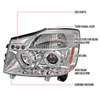 Spec-D Tuning 2LHP-TIT04-TM | Nissan Armada Halo Led Projector Chrome; 2004-2007 Alternate Image 7