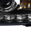 Spec-D Tuning 2LHP-VIC98JM-TM | Ford Crown Victoria Projector Headlight Black Housing; 1998-2011 Alternate Image 5