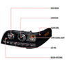 Spec-D Tuning 2LHP-VIC98JM-TM | Ford Crown Victoria Projector Headlight Black Housing; 1998-2011 Alternate Image 7