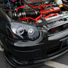 Spec-D Tuning 2LHP-WRX05G-TM | Subaru Impreza Smoked Lens Gloss Black Housing Projector Headlights; 2004-2005 Alternate Image 9