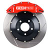 Stoptech 83.488.6800.71 | StopTech Infiniti M45 Big Brake Kit 6 Piston Red Calipers & 2-Piece No Coating Slotted Rotors, Front; 2006-2010 Alternate Image 2