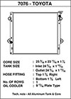 CSF 7076 | 06-14 Toyota FJ Cruiser 4.0L / 03-09 Toyota 4Runner 4.0L / 2010 Toyota 4Runner 2.7L Radiator; 2006-2014 Alternate Image 1