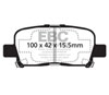 EBC dp41662r | 00-02 Acura MDX 3.5 Yellowstuff Rear Brake Pads; 2000-2002 Alternate Image 4