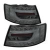 SPYDER 5079626 | Spyder Audi A6 4Dr Sedan Only (non-Quattro) Light Bar LED Tail Lights - Incandescent Model Only - Smoke - (ALT-YD-AA605-LBLED-SM); 2005-2008 Alternate Image 1