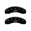 MGP 14031STSSBK | 4 Caliper Covers Engraved Front & Rear Trailblazer style/SS Black finish silver ch; 2003-2005 Alternate Image 2