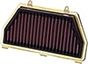 K&N Engineering ha6007r | K&N 07-09 Honda CBR600RR Air Filter Alternate Image 1