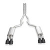 Stainless Works gt500cbhfclb | 2020 Ford GT500 Legend Catback H-Pipe Exhaust Factory Connect - Black Tips; 2020-2022 Alternate Image 1