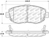 Stoptech 309.06190 | StopTech Sport Brake Pads Lexus IS300, Front; 2001-2005 Alternate Image 2