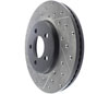 Stoptech 127.61072R | StopTech Mercury Grand Marquis Sport Drilled/Slotted Rotor, Front Right; 2003-2011 Alternate Image 8