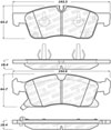 Stoptech 309.14550 | StopTech Sport Brake Pads Mercedes-Benz ML250 w/o Armored Vehicle, Front; 2015-2015 Alternate Image 1