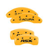 MGP 39003SRSXYL | 4 Caliper Covers Engraved Front Acura Rear RSX Yellow Finish Black Char 2003 Acura RSX; 2006-2007 Alternate Image 1