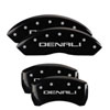 MGP 34212SDNLBK | 4 Caliper Covers Engraved Front & Rear Denali Black Finish Silver Char 2019 GMC Arcadia; 2017-2020 Alternate Image 1