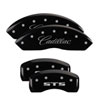 MGP 34212SGMCBK | 4 Caliper Covers Engraved Front & Rear GMC Black Finish Silver Char 2019 GMC Arcadia; 2017-2020 Alternate Image 2