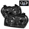 SPYDER 5009203 | Spyder Chrysler 300 ( Dual Turn Signal Bulbs ) Halo LED ( Replaceable LEDs ) Projector Headlights - Smoke - (PRO-YD-C305-HL-SM); 2005-2008 Alternate Image 2