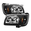 SPYDER 5056214 | xTune Toyota Tacoma 1-Piece with Black Trim Corner Crystal Headlights - Black; 2001-2004 Alternate Image 1