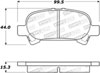 Stoptech 308.08280 | StopTech Street Brake Pads Toyota Solara, Rear; 2004-2008 Alternate Image 1