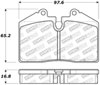 Stoptech 309.06080 | StopTech Sport Brake Pads Porsche 944, Rear; 1990-1991 Alternate Image 2