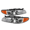 SPYDER 9023453 | Xtune Pontiac Grand Prix 97-03 Crystal Headlights w/ Amber Corner Lights HD-JH-PGPRIX-SET-AM-C; 1997-2003 Alternate Image 1