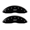 MGP 42011FMGPBK | MGP Front set 2 Caliper Covers Engraved Front MGP Black finish silver ch; 2011-2019 Alternate Image 4