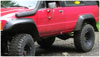 Bushwacker 31022-11 | 84-89 Toyota 4Runner Cutout Style Flares 2pc - Black; 1984-1989 Alternate Image 1