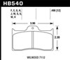 Hawk Performance HB540B.490 | Hawk Wilwood HPS 5.0 Brake Pads Alternate Image 4