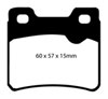 EBC ud427 | 94-96 Saab 900 2.0 Turbo Ultimax2 Rear Brake Pads; 1994-1996 Alternate Image 2