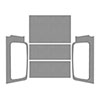 DEI 50605 | 04-06 Jeep Wrangler LJ Unliminted Leather Look Headliner Complete Kit - Gray; 2004-2006 Alternate Image 2