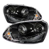 SPYDER 5017505 | Spyder Volkswagen Jetta ( Halogen Bulb Type ) DRL LED Projector Headlights - Black - (PRO-YD-VG06-DRL-BK); 2006-2009 Alternate Image 1