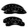 MGP 10243SFRDBK | 4 Caliper Covers Engraved Front & Rear Oval logo/Ford Black finish silver ch; 2016-2017 Alternate Image 7