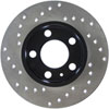 Stoptech 128.33057L | StopTech Volkswagen Jetta Sport Cryo Cross Drilled Rotor, Rear Left; 1998-2015 Alternate Image 3