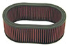 K&N Engineering e3504 | K&N Universal Custom Air Filter - Oval Shape 11.5in Outer Length / 8.125in Outer Width / 4in Height Alternate Image 2