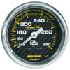 AutoMeter 4741 | Autometer Carbon Fiber 52mm 140-280 Deg F Mechanical Oil Temp Gauge Alternate Image 1