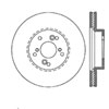 Stoptech 126.40046SL | StopTech Acura TSX Sport Slotted Brake Rotor, Front Left; 2004-2014 Alternate Image 1