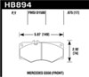 Hawk Performance HB894Y.675 | Hawk 09-17 Mercedes-Benz G550 LTS Street Front Brake Pads; 2009-2017 Alternate Image 2