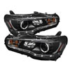 SPYDER 5042231 | Spyder Mitsubishi Lancer / EVO-10 ( HID Type ) DRL LED Projector Headlights - Black - (PRO-YD-ML08-HID-DRL-BK); 2008-2013 Alternate Image 2