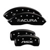 MGP 38013SMGPBK | MGP 4 Caliper Covers Engraved Front & Rear MGP Black finish silver ch; 2006-2008 Alternate Image 6