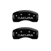 MGP 39012SACUBK | 4 Caliper Covers Engraved Front & Rear Acura Black finish silver ch; 2013-2014 Alternate Image 2