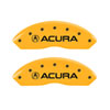 MGP 39018STLXYL | 4 Caliper Covers Engraved Front Acura Engraved Rear TLX Yellow finish black ch; 2018-2019 Alternate Image 2