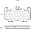 Stoptech 309.07850 | StopTech Sport Brake Pads Chevrolet C3500, Rear; 2003-2004 Alternate Image 1