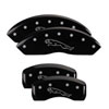 MGP 39019SMGPBK | MGP 4 Caliper Covers Engraved Front & Rear MGP Black finish silver ch; 2007-2012 Alternate Image 6