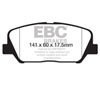 EBC ud1827 | 16+ Hyundai Veloster 1.6 Turbo Ultimax2 Front Brake Pads; 2016-2023 Alternate Image 4